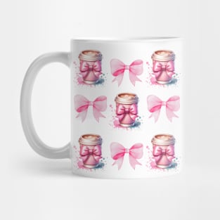 Coquette Pink Bows and Coffee Mug